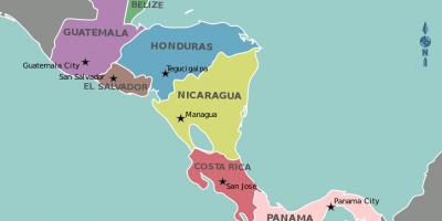 kort over honduras Honduras Kort Kort Honduras Mid Ameriku Ameriku kort over honduras