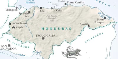 Kort af san pedro sula Hondúras